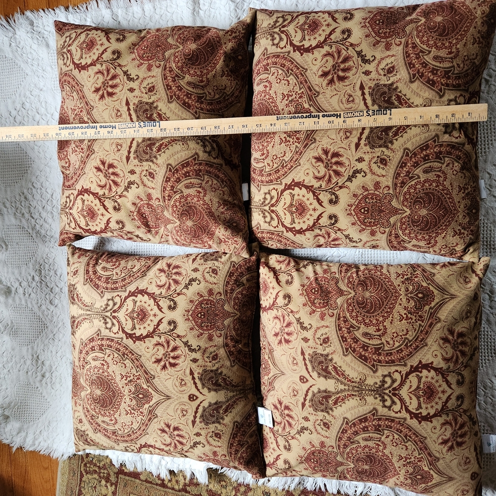 Set of Paisley Throw Pillows